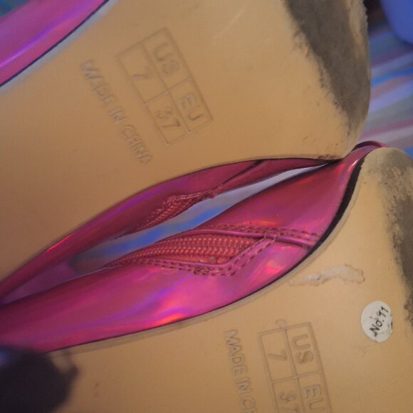 Hot pink knee high boots - Picture 7 of 7